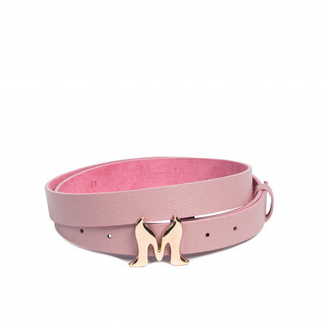 Damebælte 41m rosa saffiano