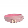 Damebælte 41m rosa saffiano