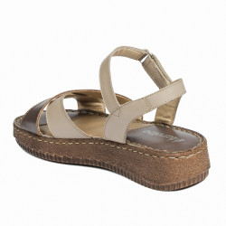 Damesandaler 5102m sand kombineret