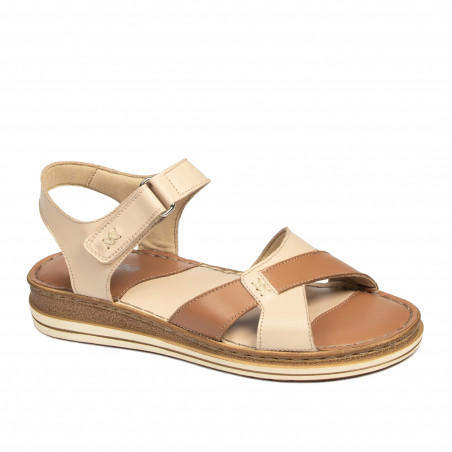 Damesandaler 5103 pudder kombineret