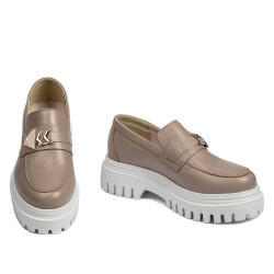 Dame casual sko 6072 sand