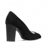 Elegant dame sko 1278 sort antilope