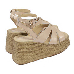 Damesandaler 5108 beige perlemor