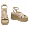 Damesandaler 5108 beige perlemor