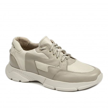 Herresportssko 966 beige kombineret