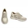 Herresportssko 966 beige kombineret
