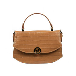 Damehåndtaske 023g croco brun