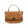 Damehåndtaske 023g croco brun