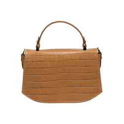 Damehåndtaske 023g croco brun