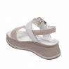 Damesandaler 5107 beige perlemor kombineret