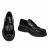 Elegant herresko 972 sort florantic kombineret