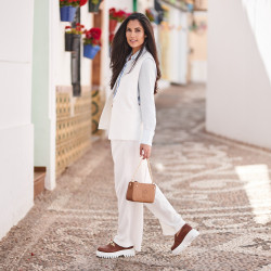 Dame casual sko 6072 brun lifestyle