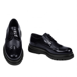 Elegante herresko 972 lakeret indigo kombineret