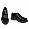 Elegante herresko 972 lakeret indigo kombineret