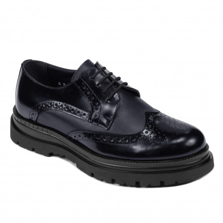 Elegante herresko 972 lakeret indigo kombineret