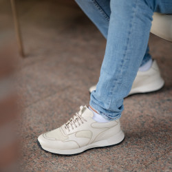 Herresportssko 974 beige lifestyle