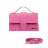 Dame skuldertaske 028g pink fuchsia