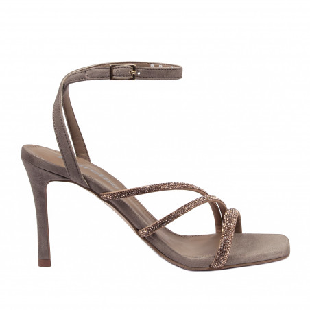 Dame sandaler 1337 sand velour