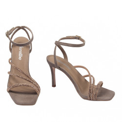 Dame sandaler 1337 sand velour