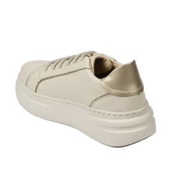 Damesneakers 6077 beige kombination