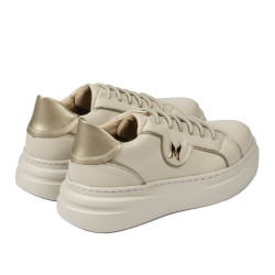 Damesneakers 6077 beige kombination