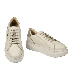 Damesneakers 6077 beige kombination