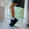 Damesneakers 6074 sort kombineret lifestyle
