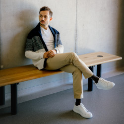 Casual/sport sko til mænd 970 hvid