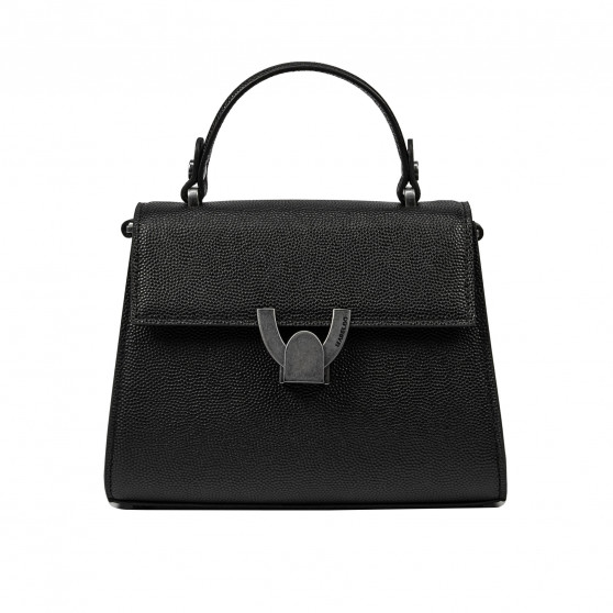 Dame skuldertaske 032g 01 sort kaviar