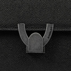 Dame skuldertaske 032g 01 sort kaviar