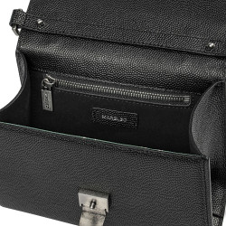 Dame skuldertaske 032g 01 sort kaviar