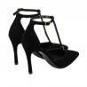 Elegante damesko 1323 sort velour