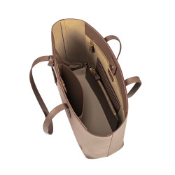 Dame skuldertaske 030g cappuccino safiano