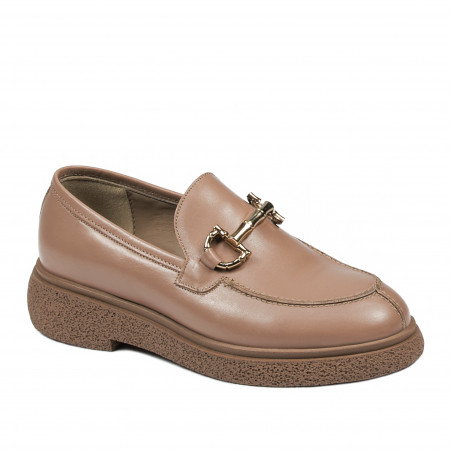 Dame casual sko 6080 latte