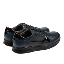 Casual/sport sko herre 916 indigo kombineret