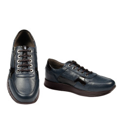 Casual/sport herresko 916-1 indigo kombineret