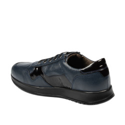 Casual/sport herresko 916-1 indigo kombineret