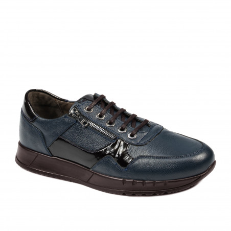 Casual/sport herresko 916-1 indigo kombineret