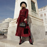 Elegante damesko 1323 sort velour