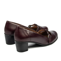 Dame casual / elegante sko 6012 bordeaux