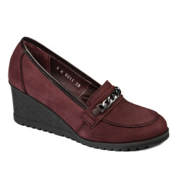Dame casual sko 6011 bufo bordo