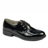 Dame casual sko 6020 sort lak
