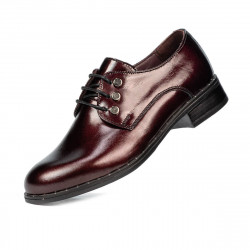 Dame casual sko 6020 lak bordeaux