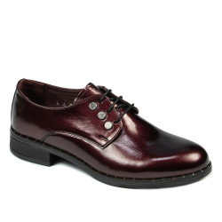 Dame casual sko 6020 lak bordeaux