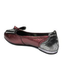 Dameballerinaer 6014 bordeaux perlemor kombineret