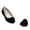 Dame ballerinaer 6027 sort ruskind