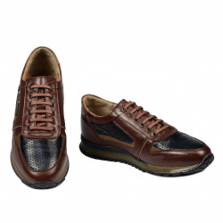 Herresportssko 833 brun+indigo