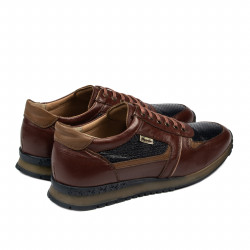 Herresportssko 833 brun+indigo
