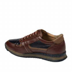 Herresportssko 833 brun+indigo