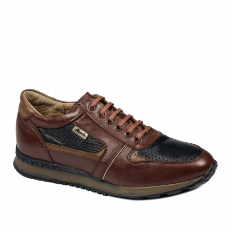 Herresportssko 833 brun+indigo